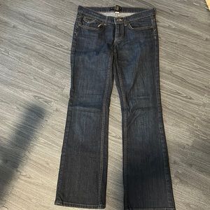 Banana Republic 0 petite low rise flare denim jeans